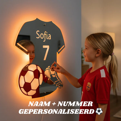 LumiSoccer | Gepersonaliseerde LED-voetbalspiegel